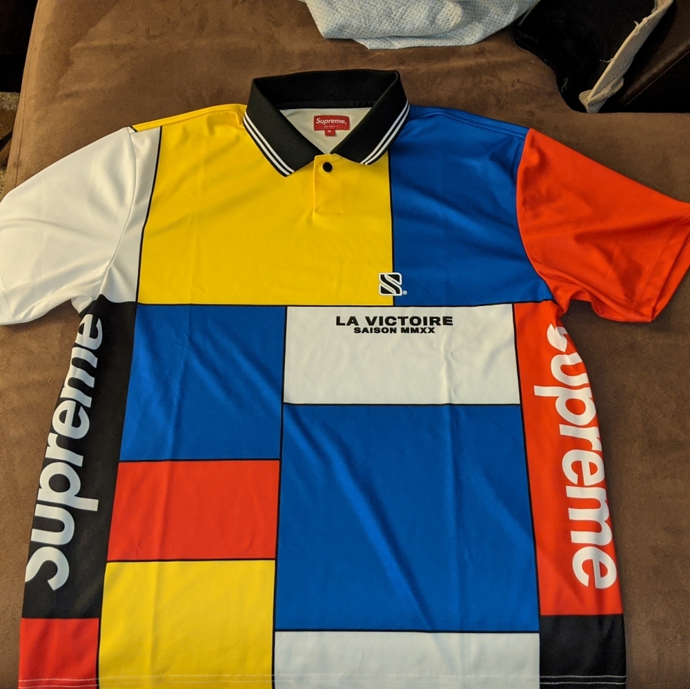 🔥(NWT) Supreme Color Blocked Soccer Polo